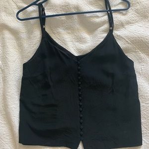 Madewell front button silk cami